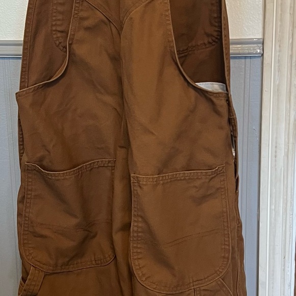 Dickies Bib Overalls / Brown Duck / Workwear / Size: 34x24 - Picture 10 of 12
